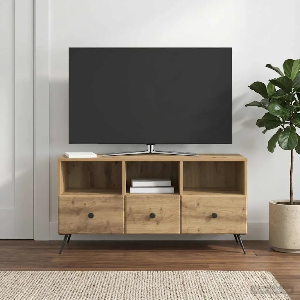 Mobile TV con cassetto Rovere Artigianale 102 x 34,5 x 50 cm 895604