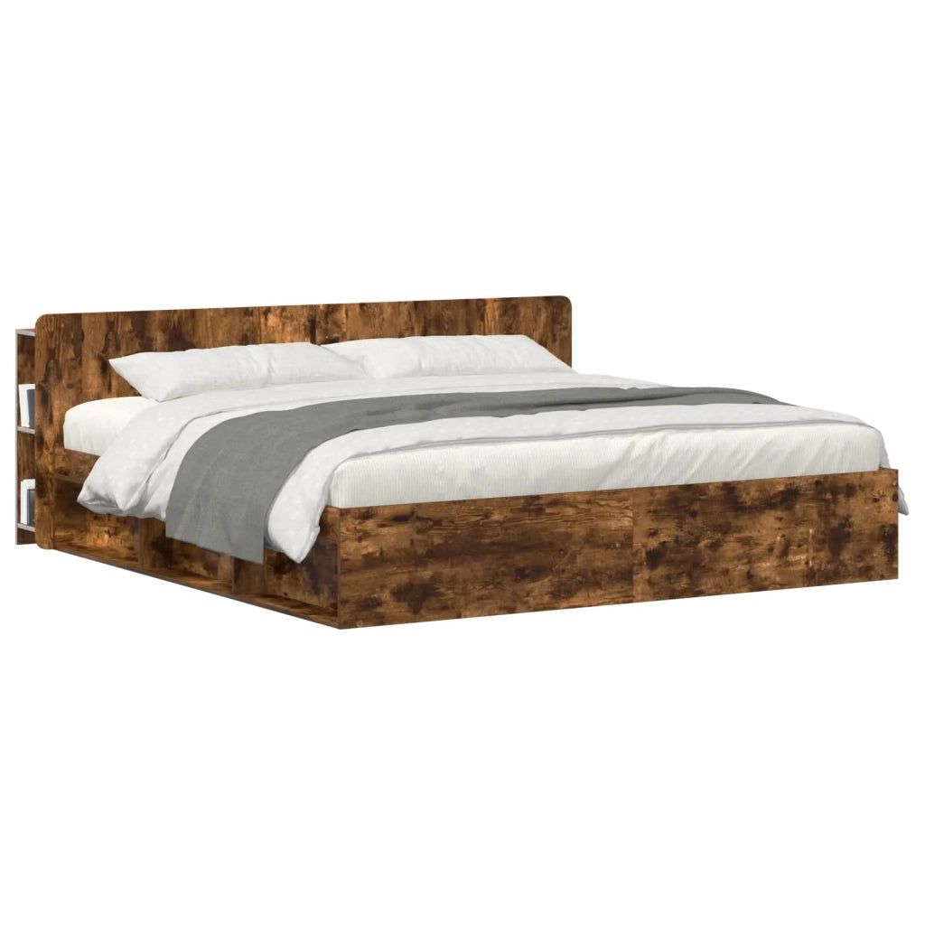 Testata del letto Rovere Fumo Legno ingegnerizzato 8001242