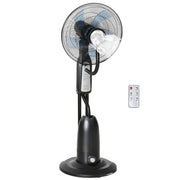 Ventilatore a Torre con Umidificatore ¨C zephmum ¨C Grigio Nero, Telecomando, 3 Velocit¨¤, Timer