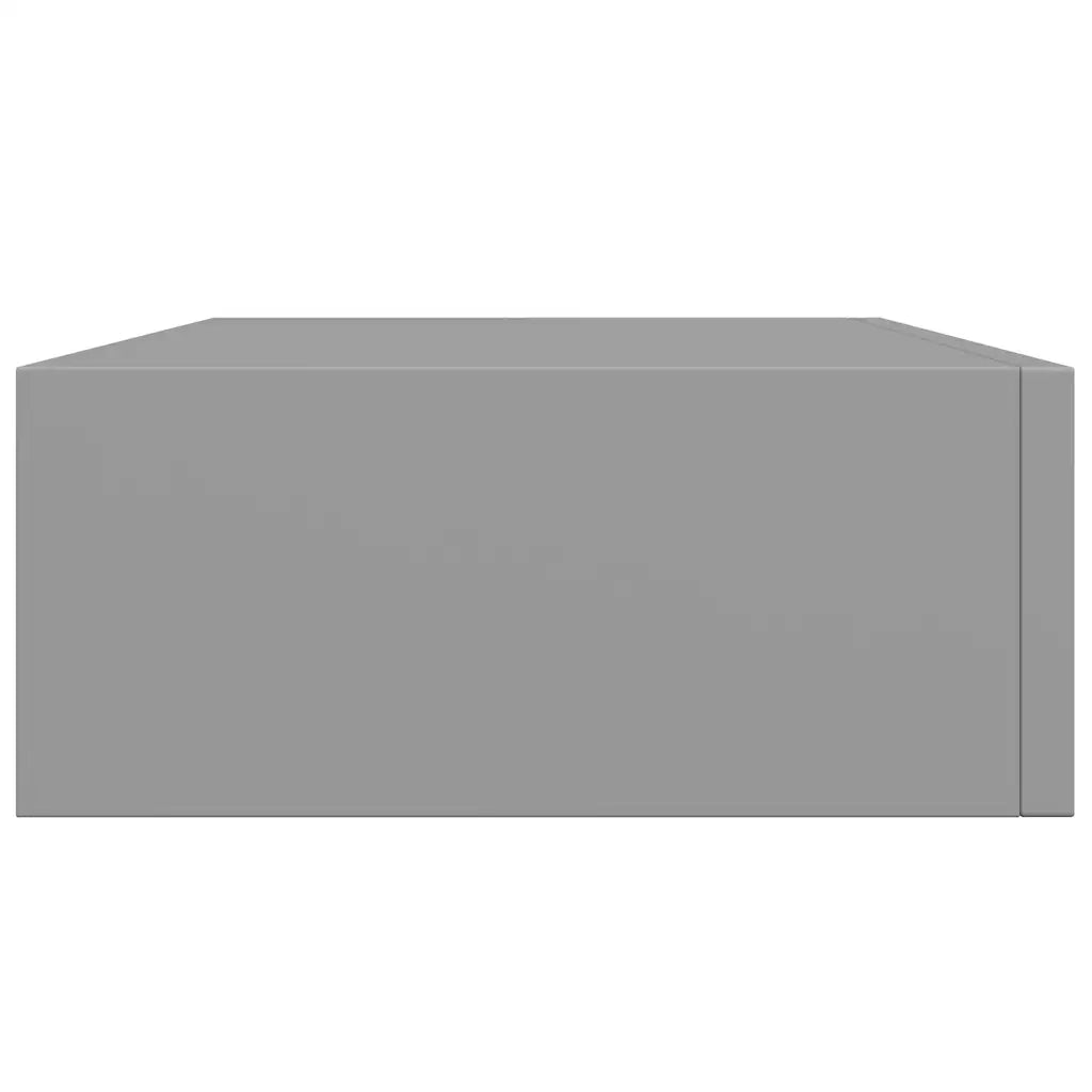 Scaffale con Cassetti da Parete Grigio 40x23,5x10 cm in MDF 330245