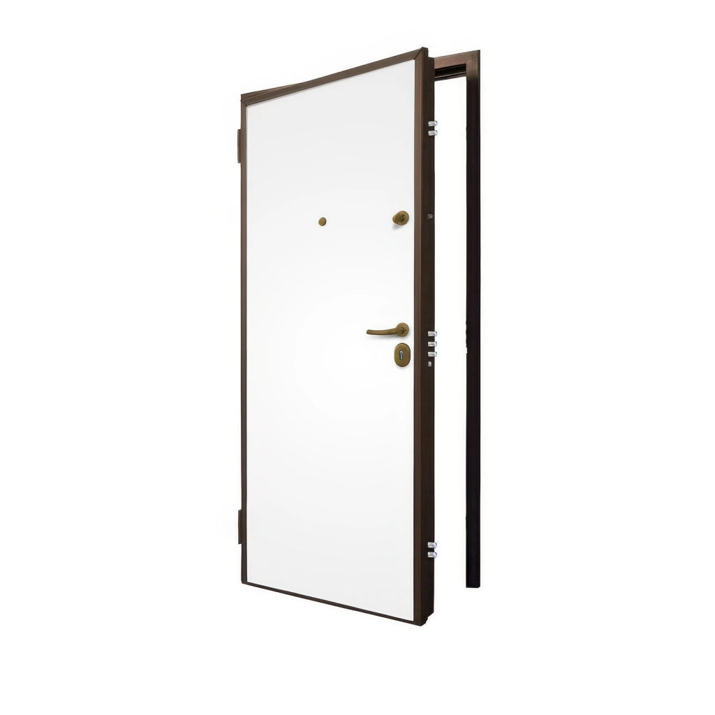 Porta Blindata Classe 3 Bianco 80 x 210 cm Apertura Sinistra con Controtelaio Blindo