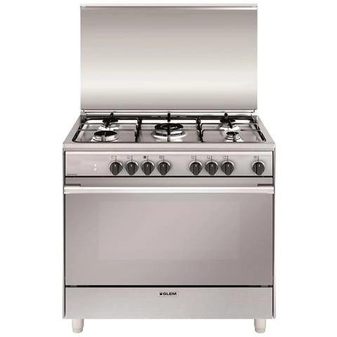 Glemgas cucina un965mi 5fuo f/ele 101lt cl.a 90x90x60 inox