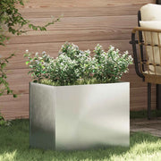 Vaso da giardino Acciaio zincato 50 x 32 x 40 cm 876355