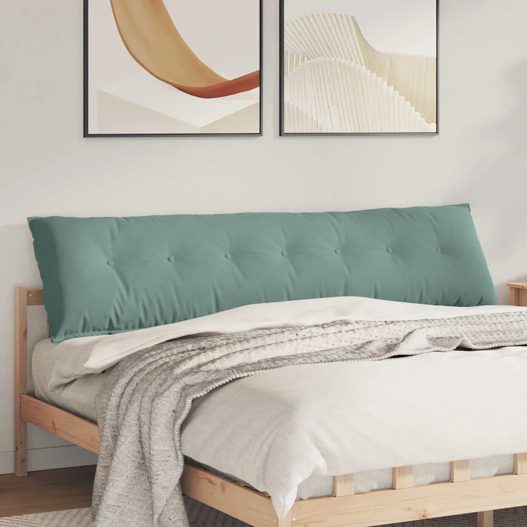 Cuscino per Schiena Verde Mare 200 x 50 cm Tessuto in Cords