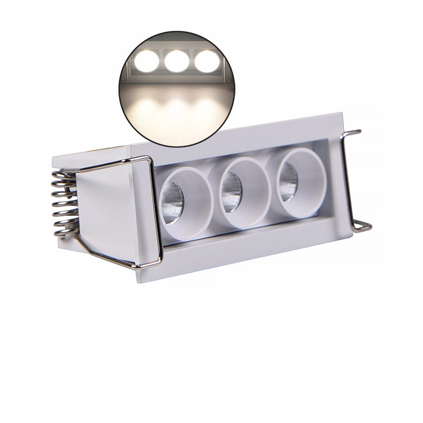 FARETTO LED RETTANGOLARE DA INCASSO 6W PER CONTROSOFFITTI ILLUMINAZIONE NATURALE 4000K - DESIGN MODERNO E RISPARMIO ENERGETICO