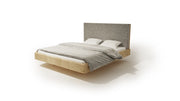 LETTO IMBOTTITO SONAR TWO 160x200 SOLIK OAK NATURALE