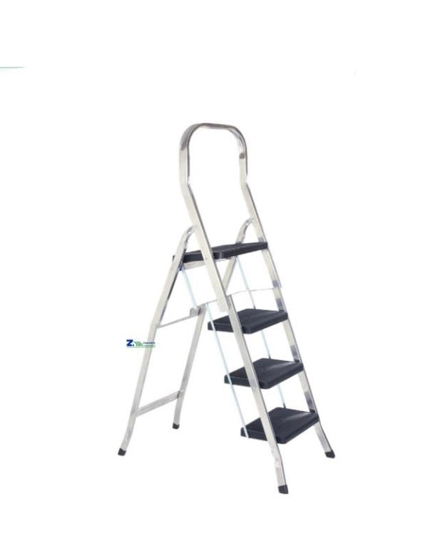 Sgabello Scala in Alluminio Antiscivolo Salgo 4 Gradini