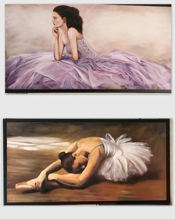 Quadro da Parete decorativo casa strass ballerina 104 x 54 cm 2 Decori