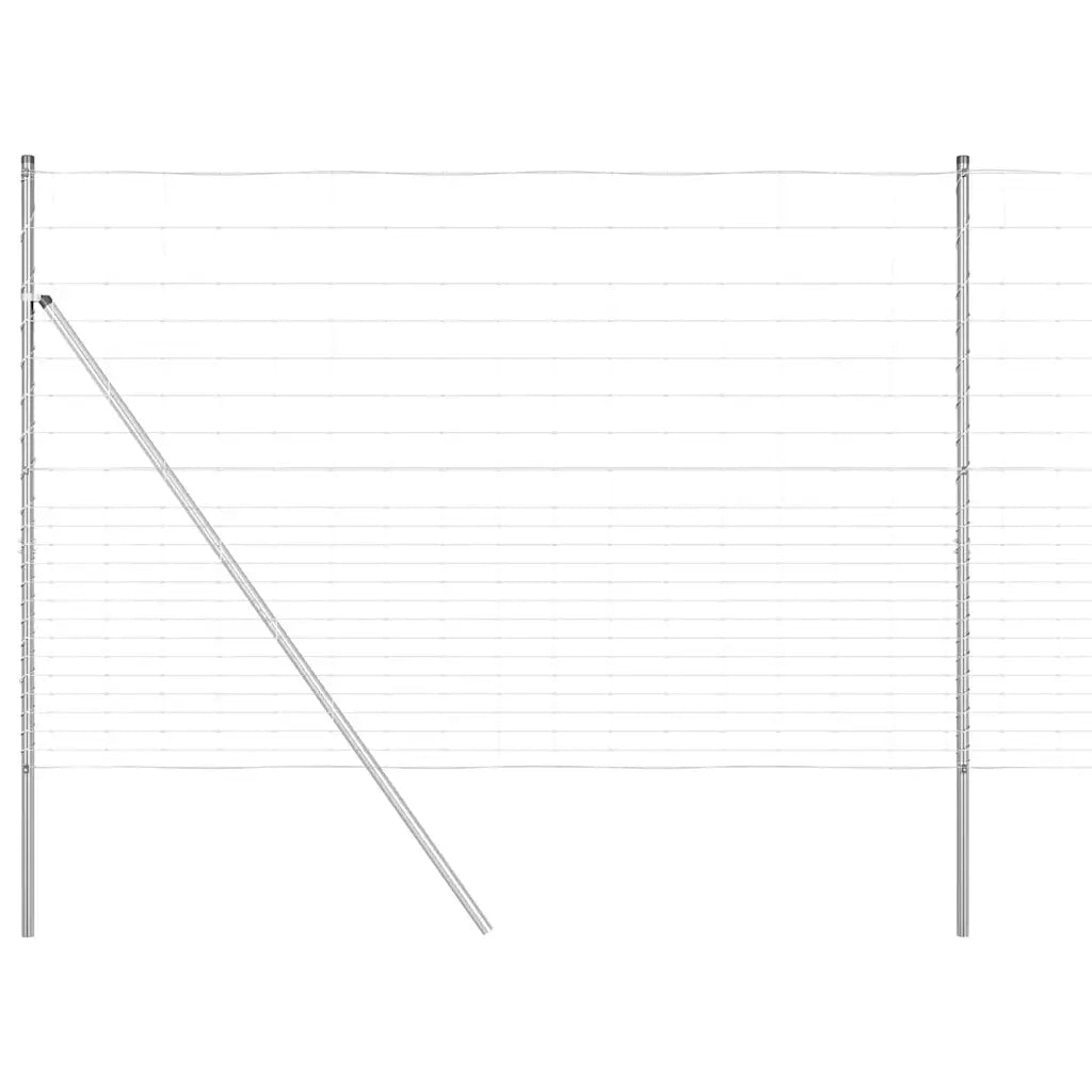 Palo della recinzione Zincato 25 x 1,6 m Acciaio