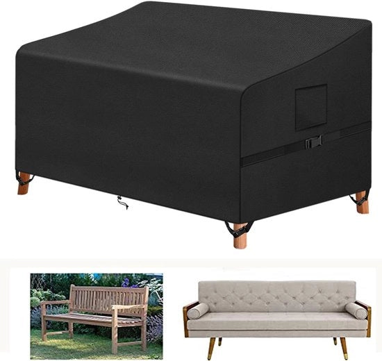 Cuscino per banco da giardino - impermeabile - 1 pezzo - 163 x 66 x 63/89 cm - tessuto Oxford