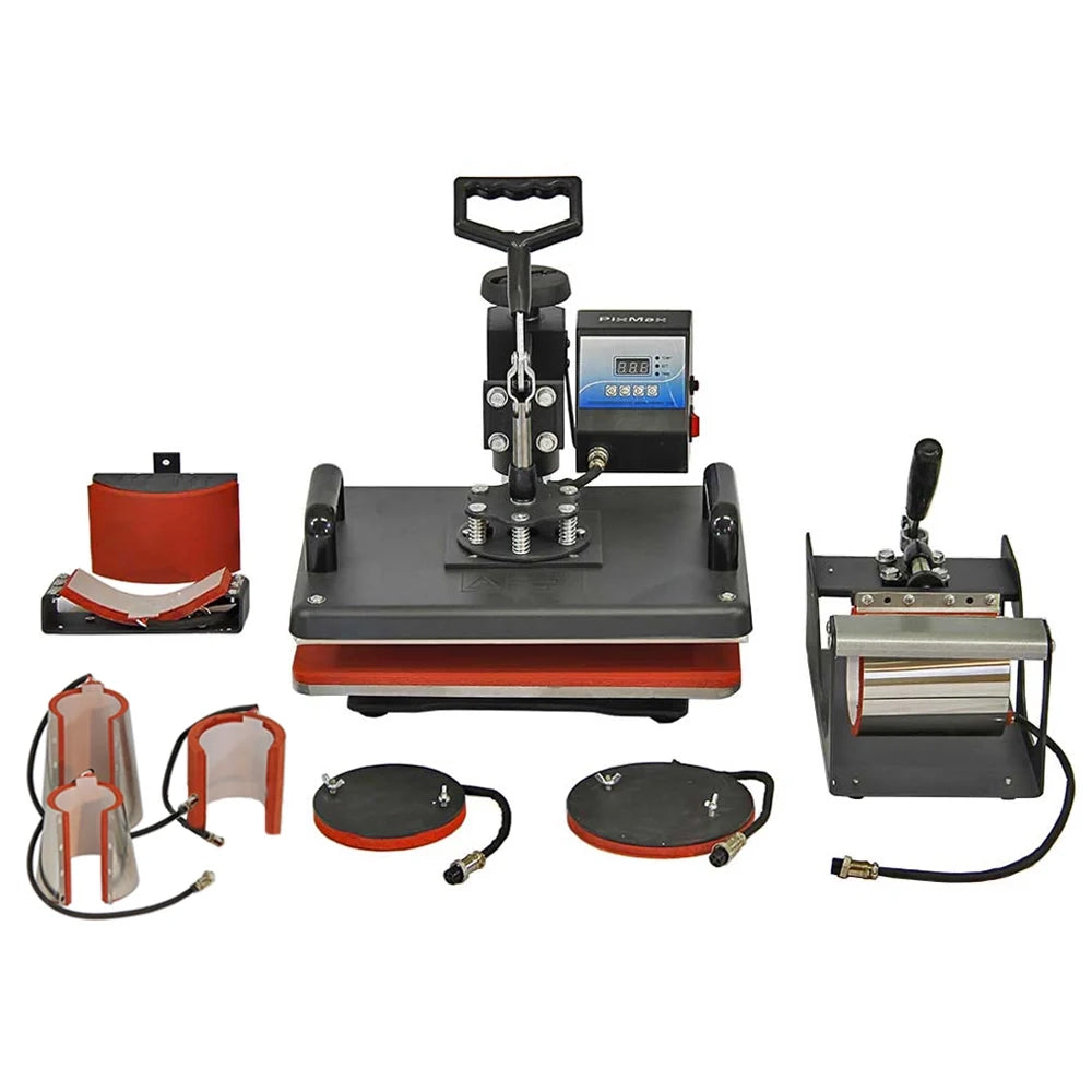 Presse a Caldo 5in1 per Sublimazione su Magliette, Tazze, Cappellini e Piatti