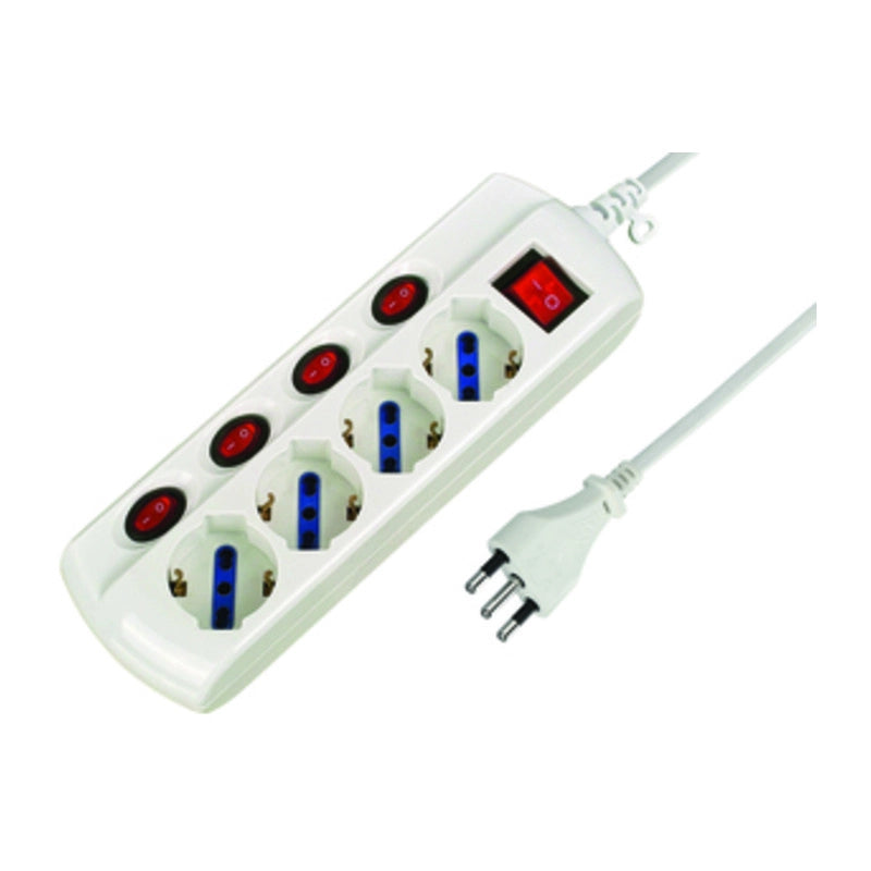 MULTIPRESA 4P BIP/SCHUKO C/5 INTERR FIG.5 ELECTRALINE 3PMARK 1 PZ