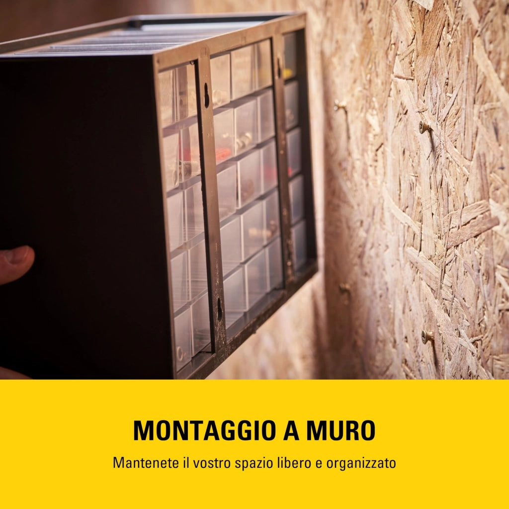 Cassettiera Porta Minuteria 30 Cassetti Stanley 36,5 x 15,3 x 22 cm