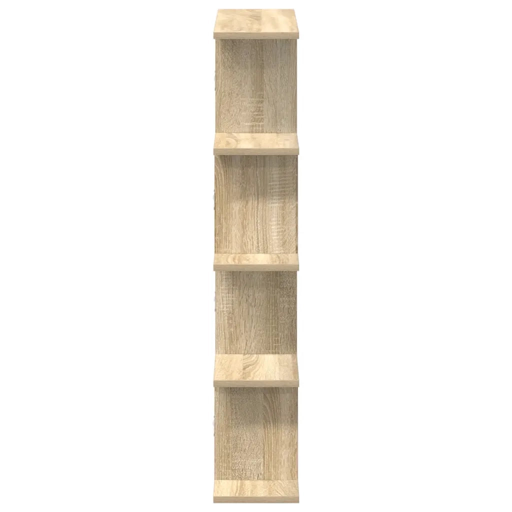 Mensola a Cubo da Muro 12 Scomparti in Truciolato Rovere Sonoma 860015