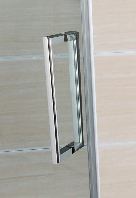 Box doccia angolare MOVING apertura al vertice 90x90 cm cromo trasparente