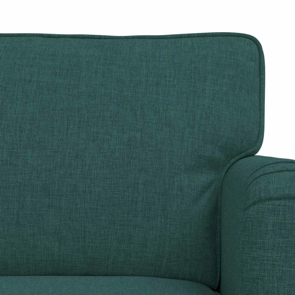 Set di divani 2 pcs Verde Scuro 201 x 80 x 85 cm Tessuto