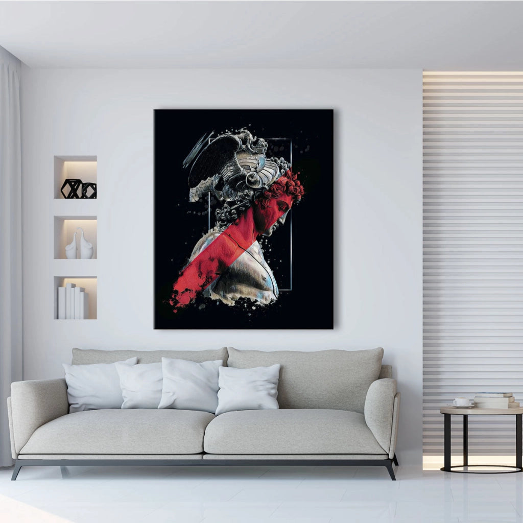 Spartan -  Quadro Canvas Contemporaneo su telaio in legno Misura: 70x100 cm