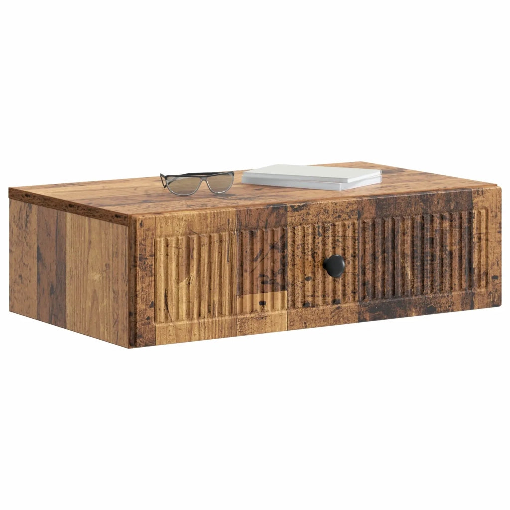 Tavolino da Parete Laterale Legno antico 59 x 34,5 x 17 cm 897983