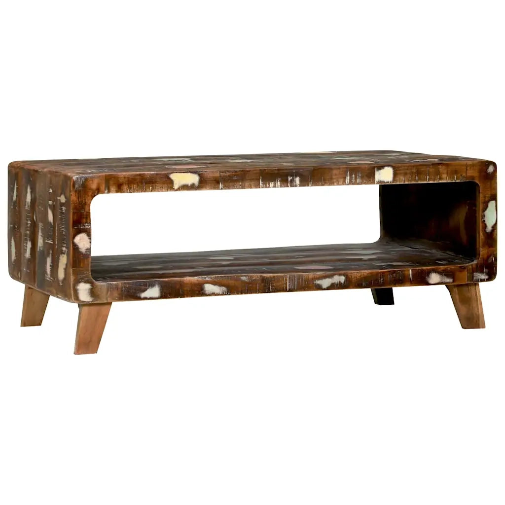 Tavolino da salotto | Tavolino da caff¨¨ | Tavolino da Soggiorno 90 x 50 x 35 cm Legno Recuperato Massello