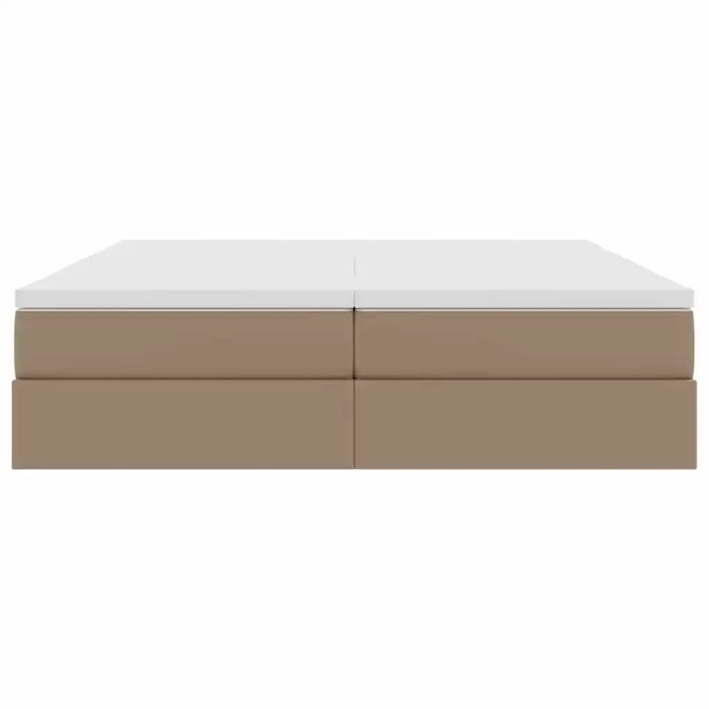 Letto con contenitore e materasso Cappuccino 180 x 200 cm 3370344