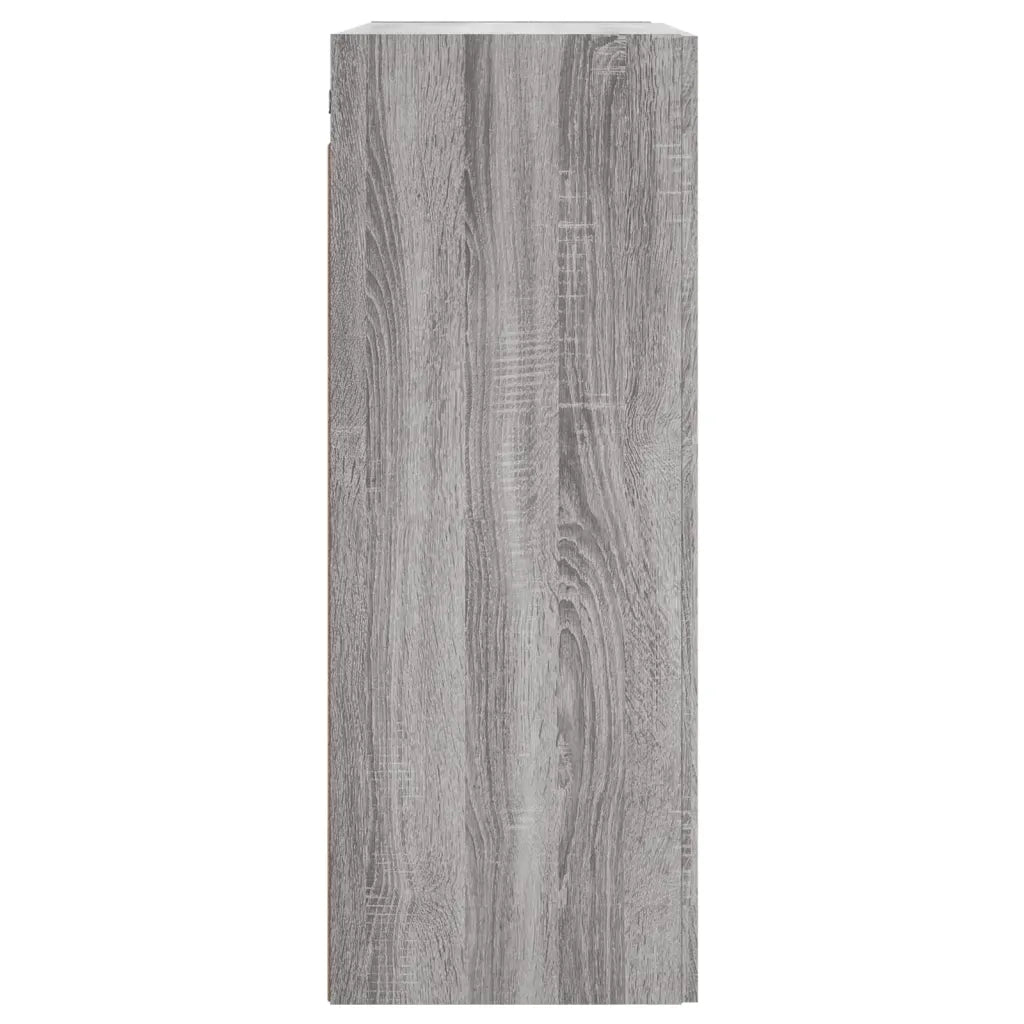 Mobile a Parete Grigio Sonoma 69,5x34x90 cm Legno Multistrato