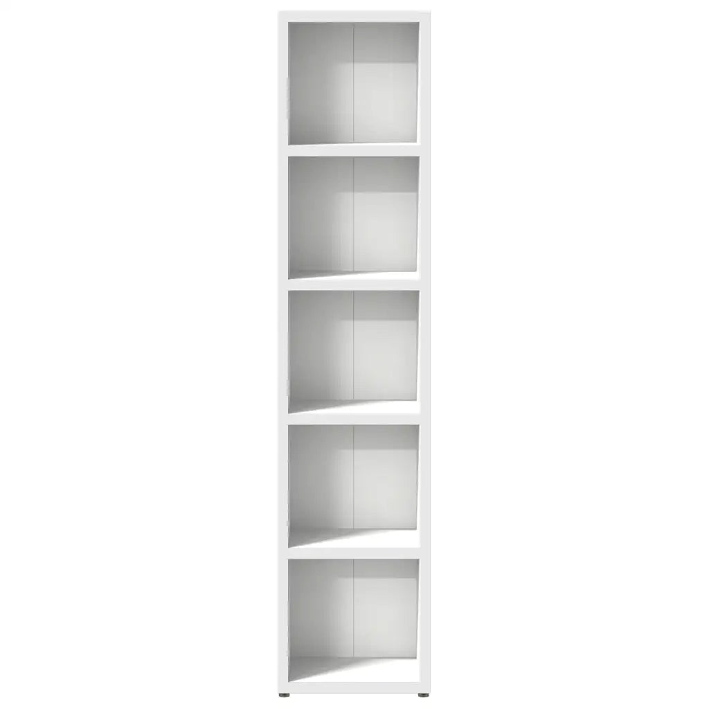 Scaffali Porta CD 2 pz Bianchi 21x16x93,5 cm Legno Multistrato CFW2261395