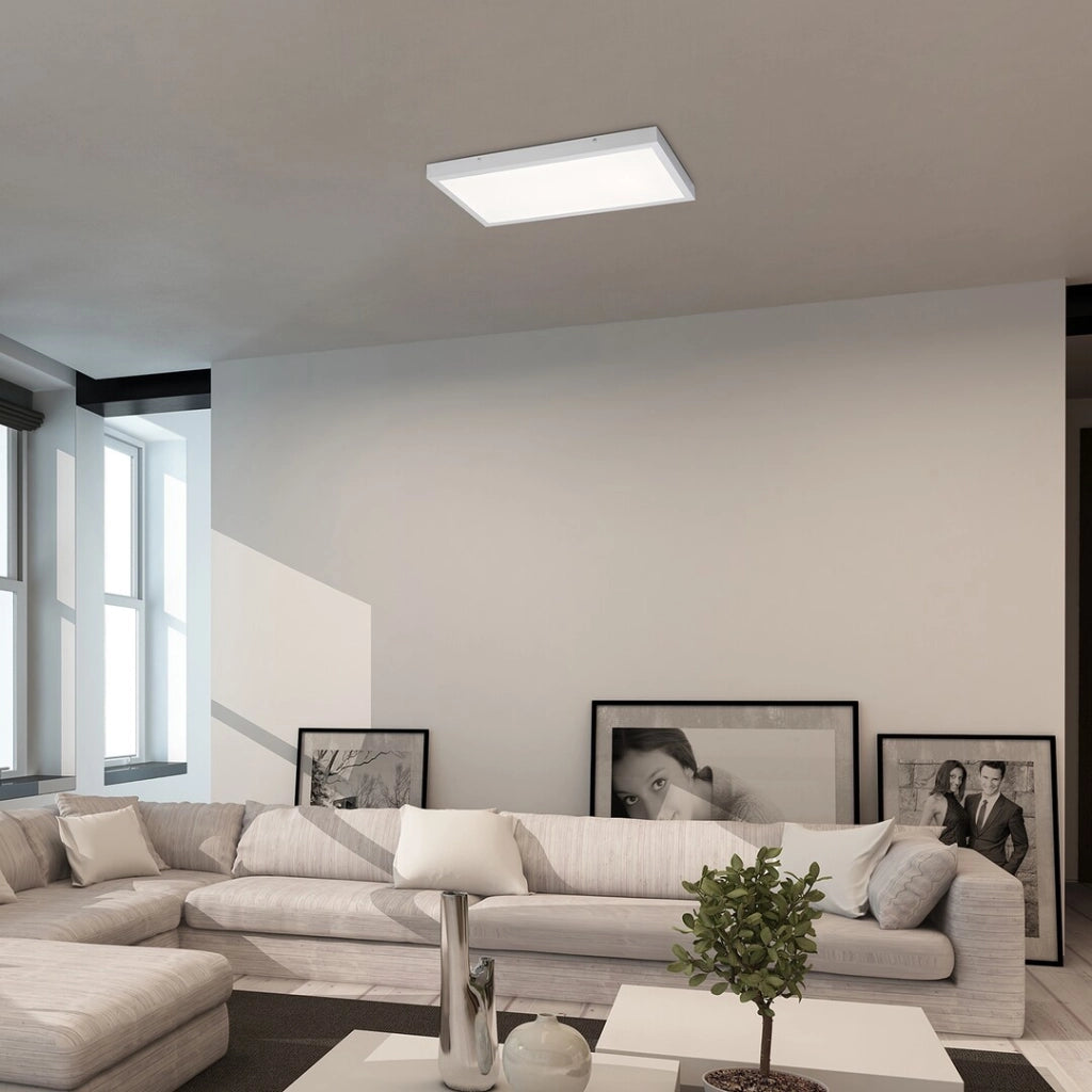 Plafoniera LED rettangolare 120x60 bianca 80W Rabalux Damek2