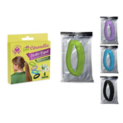 Trade Shop - Set 32pz Da 4 Elastici Capelli Antizanzare Colorati Profumo Repellente Insetti 035061 -