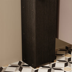 MOBILE DA BAGNO A COLONNA STRETTO NERO – MODERNO 101 CM