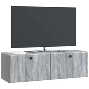 Mobile TV da Muro | Armadietto TV | Mobile Porta TV 98 x 31 x 30 cm Sonoma grigio