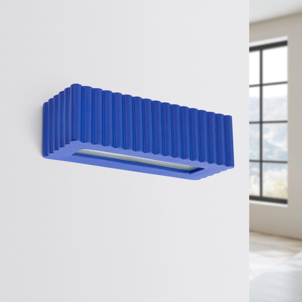 Applique moderna ceramica ultramarina su-giù E27 SULKIO PureLume