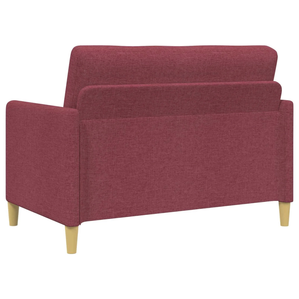 Set di Divani con Storage 2 pcs Rosso Vino Poliestere 3429151