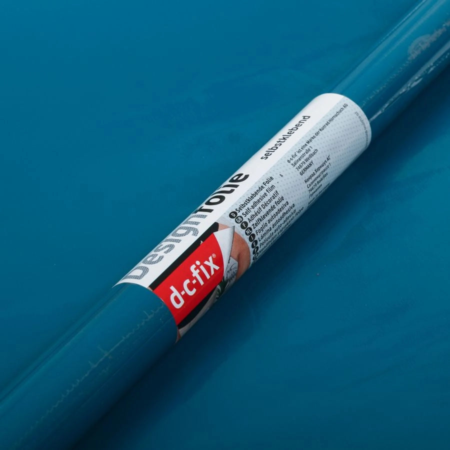 Plastica adesiva d c fix 45x200 cm uni petrol lucido