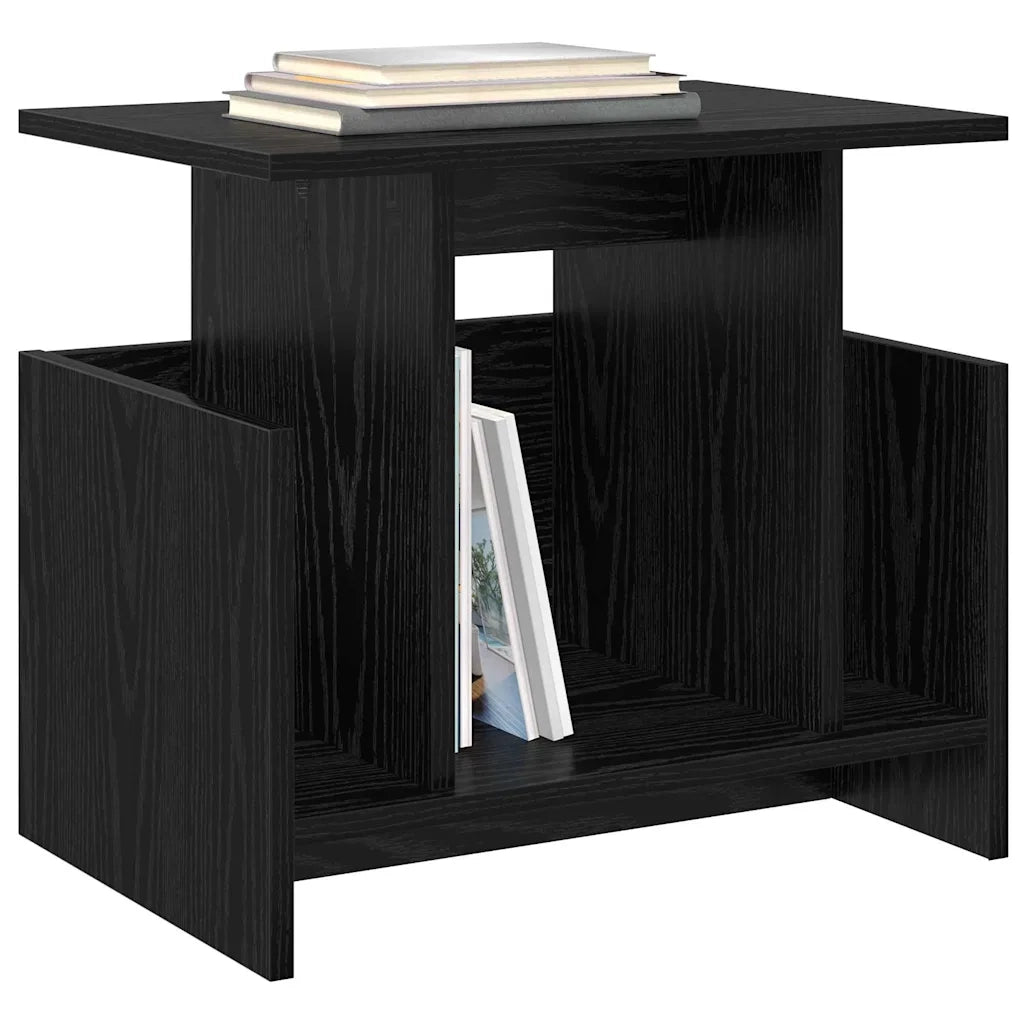 Supporto TV 50 x 35 x 45 cm Rovere Nero Legno ingegnerizzato 891002