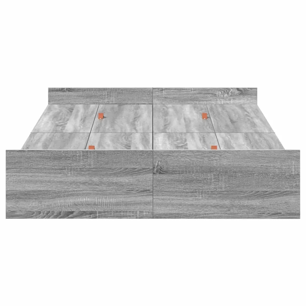 Struttura letto con contenitore Grigio Sonoma 120 x 200 cm 3335306
