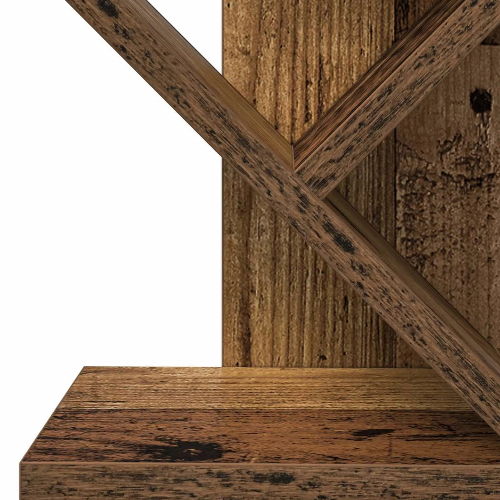 Libreria ad Albero 6 Ripiani 30 x 18 x 100 cm Legno antico 8012378