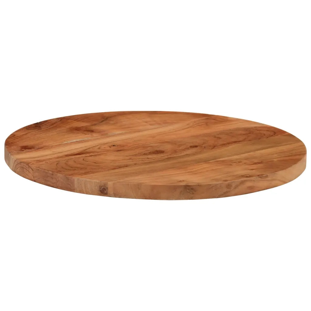 Piano per Tavolo Ã˜50x2,5 cm Rotondo in Legno Massello di Acacia