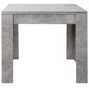 Tavolo da Pranzo Quadrato Allungabile a Libro 90-180x90x74 cm in Legno Effetto Cemento