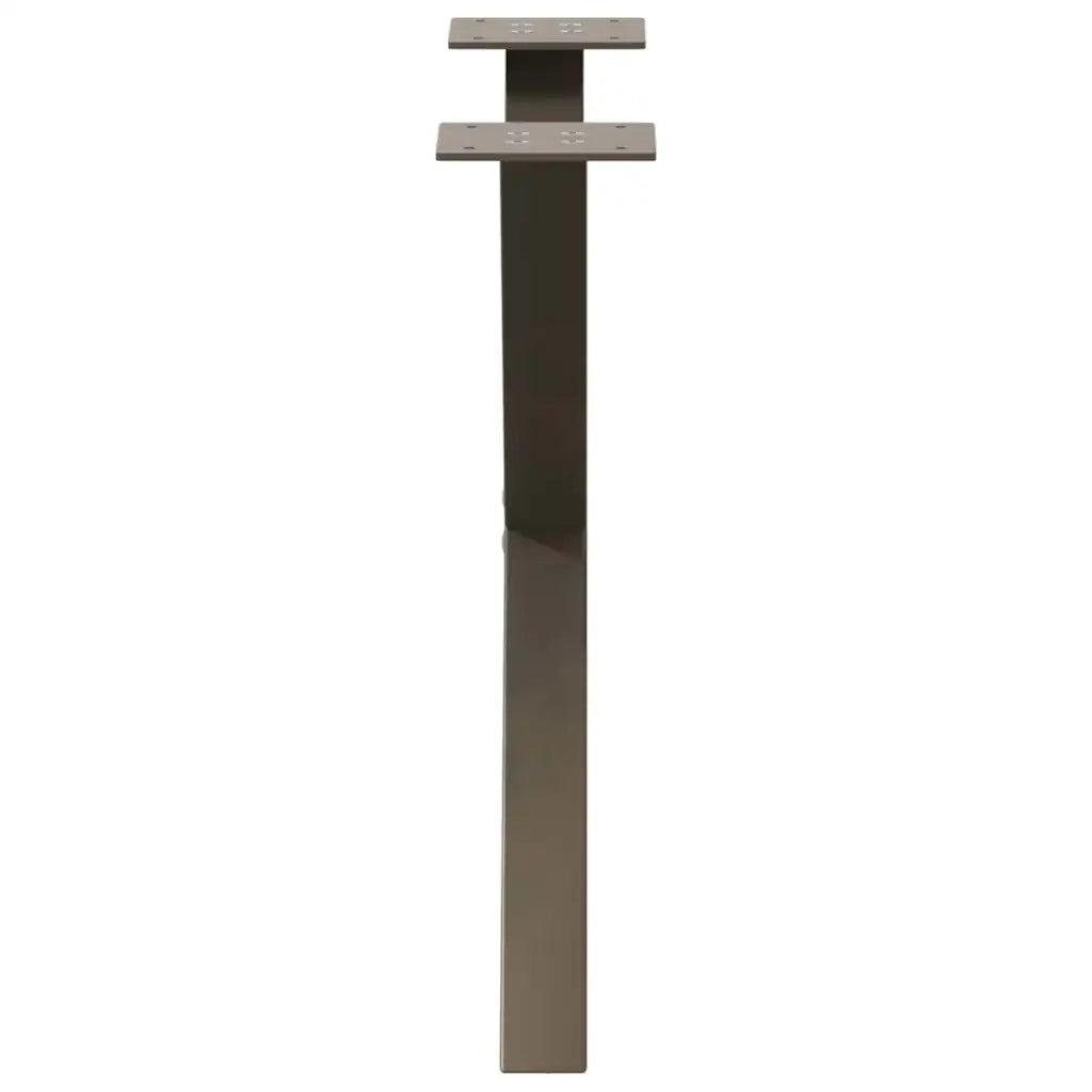 Gambe per Tavolino da CaffÃ¨ a Forma di X 2 pz Acciaio Naturale 50x(42-43) cm Acciaio