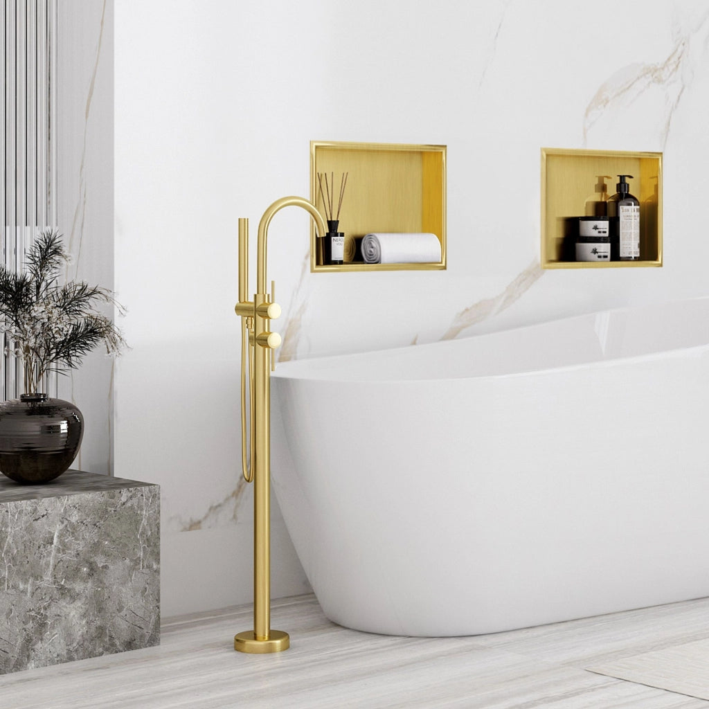 Mensola Bagno 30x30 Gold Brush