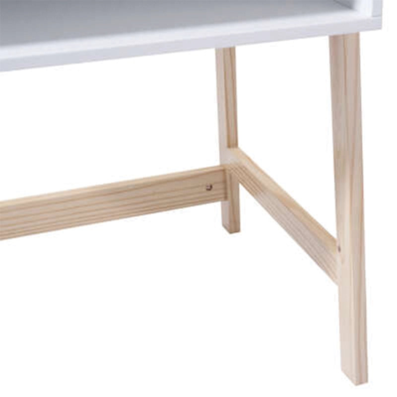 Mini Scrivania in legno bianca L58 x P46,3 x H52 cm
