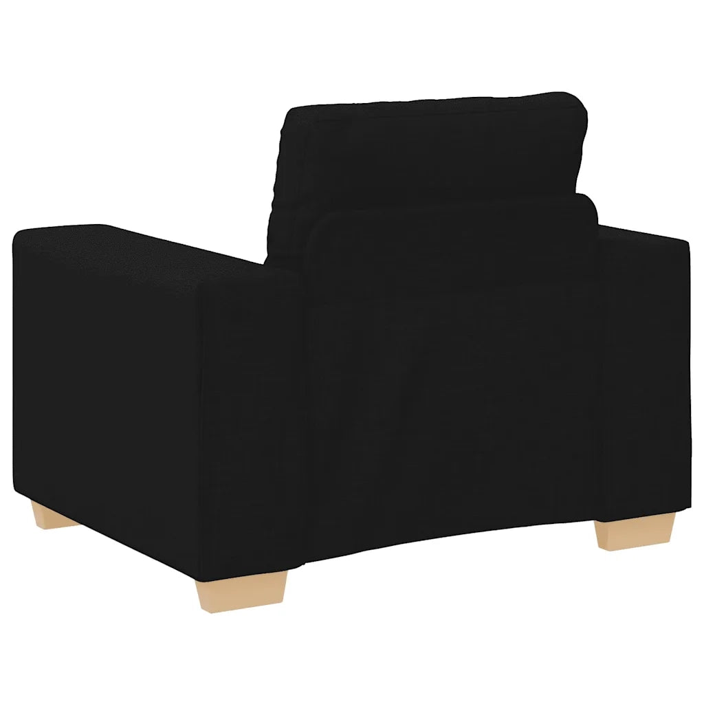 Divano Sedia-Poltrona-Sofa Relax Nero 60 cm in Tessuto