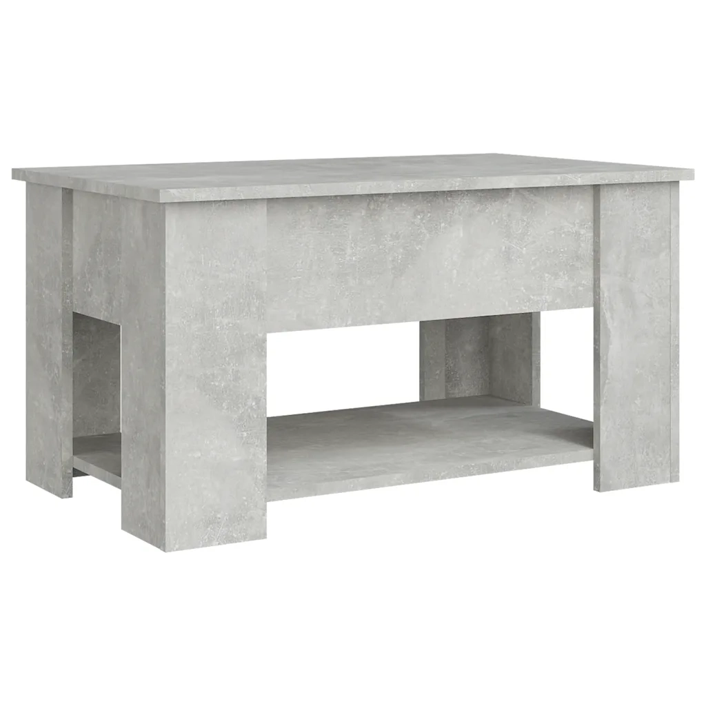Tavolino da Salotto Grigio Cemento 79x49x41cm Legno Multistrato cod mxl 29773