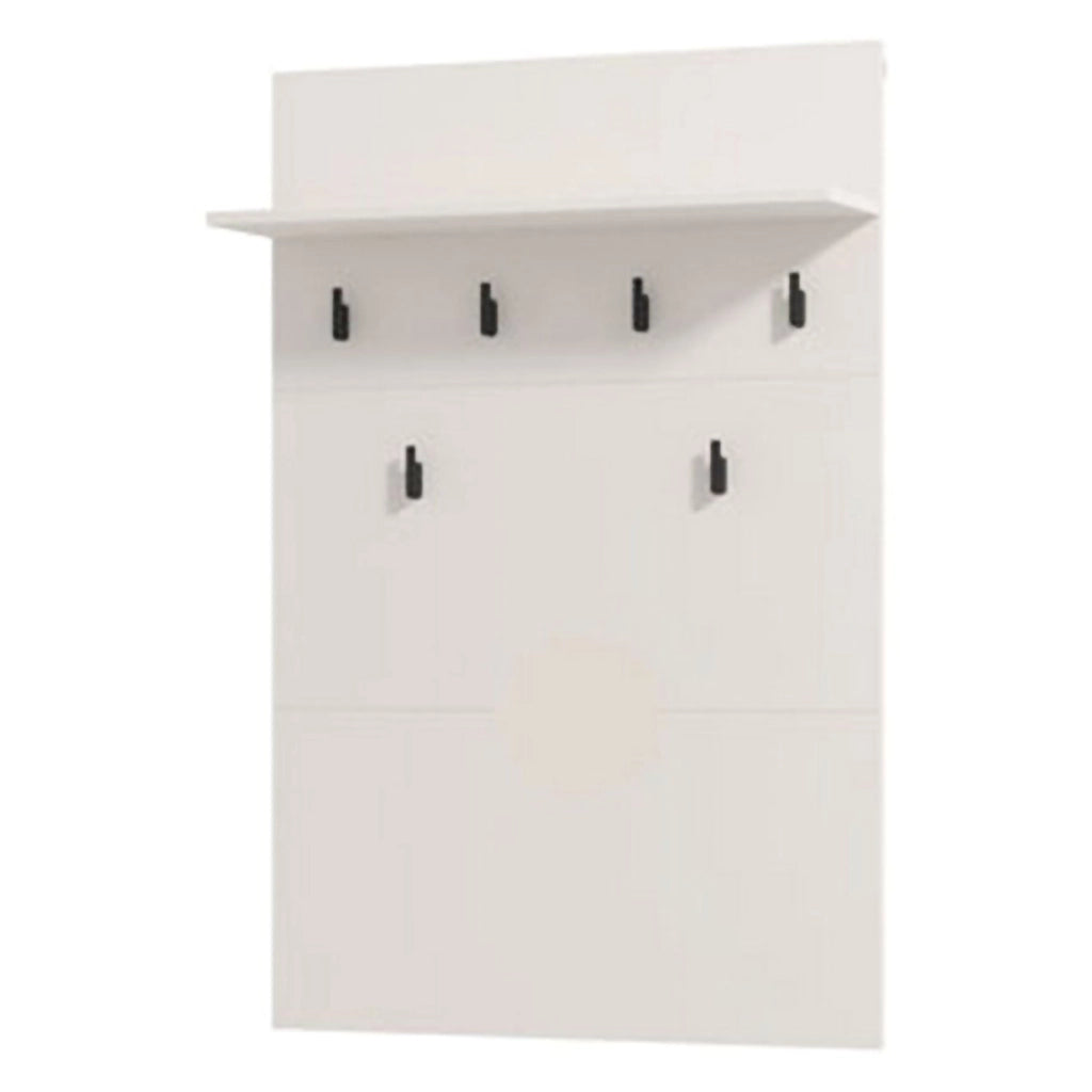 Navelli, Appendiabiti set Fissaggio a Muro Incluso, 115h cm Bianco