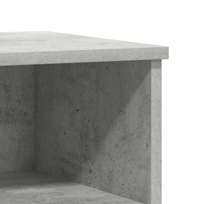 Comodino Grigio Cemento 40x35x50 cm in Legno Multistrato 830644