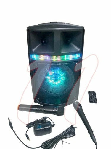 CASSA AMPLIFICATA ALTOPARLANTE CON KARAOKE TROLLEY PORTATILE BLUETOOTH