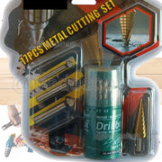 Trade Shop - Kit 17 Pezzi Punte Frese Allargafori Per Trapano Svasatore Scalino Per Metallo -