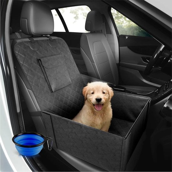 Cuscino per Auto Copertura Sedile Posteriore con Borsa di Trasporto - Protezione per Auto Sedile Anteriore Contro la Sporcizia Copriporta con Lati Elevati, Cuscino per Auto morbido Antiscivolo Impermeabile e Lavabile
