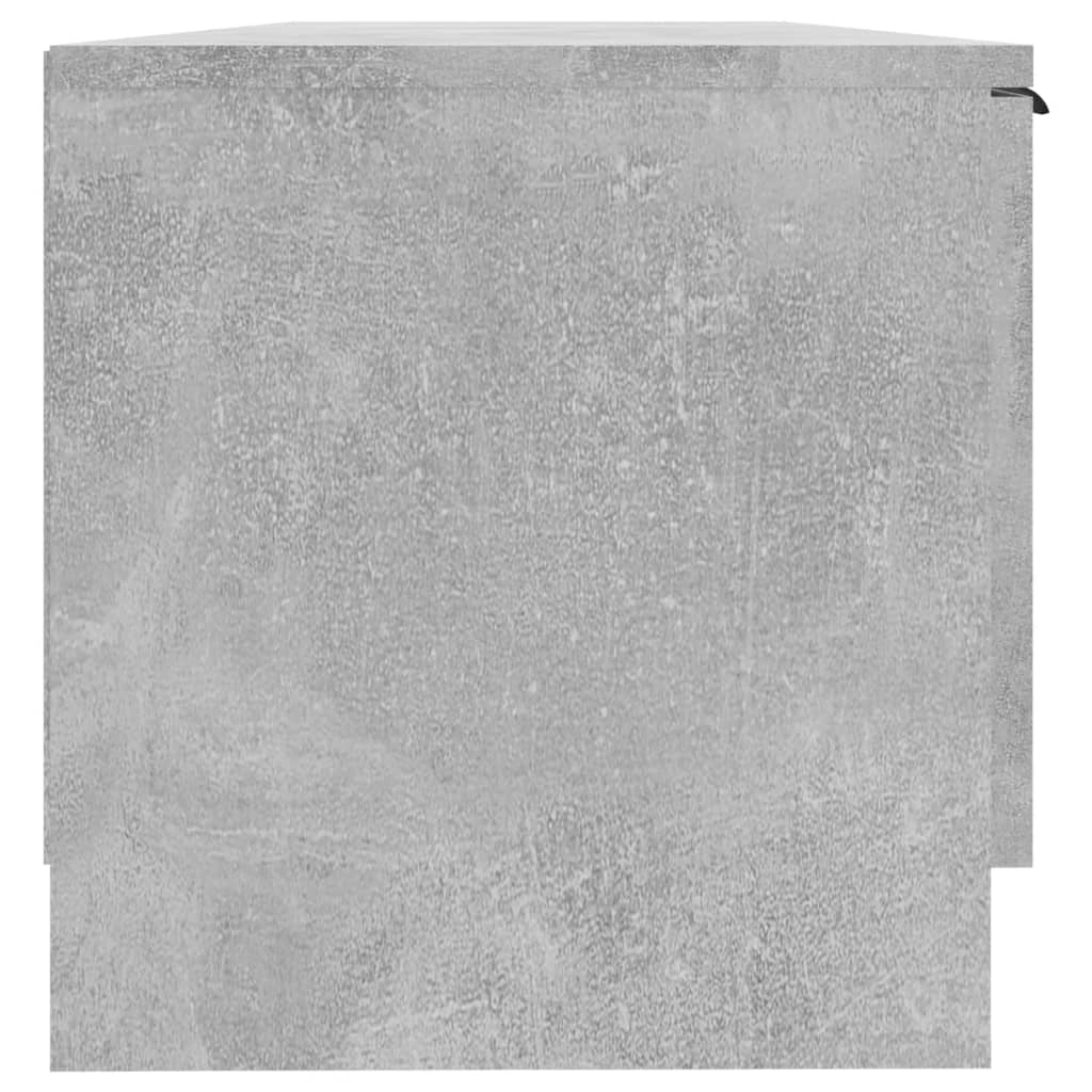 Mobile TV multimediale mensola TV credenza mobile TV sala da pranzo soggiorno camera da letto 102 x 35 x 36,5 cm legno ingegnerizzato grigio 02_0025565