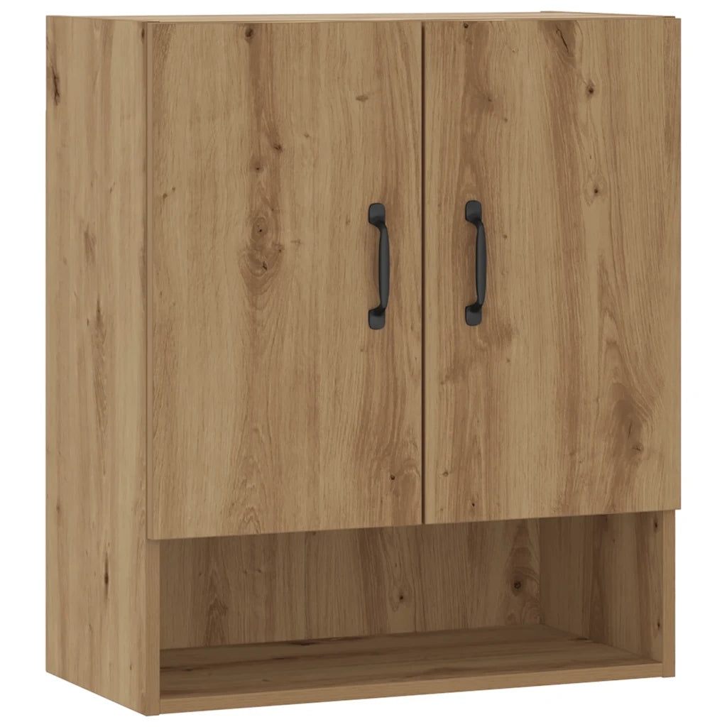 Armadietto a Muro Rovere Artigianale 60x31x70 cm in Truciolato
